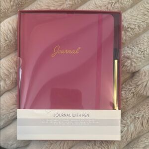 New Pink Journal with Pen